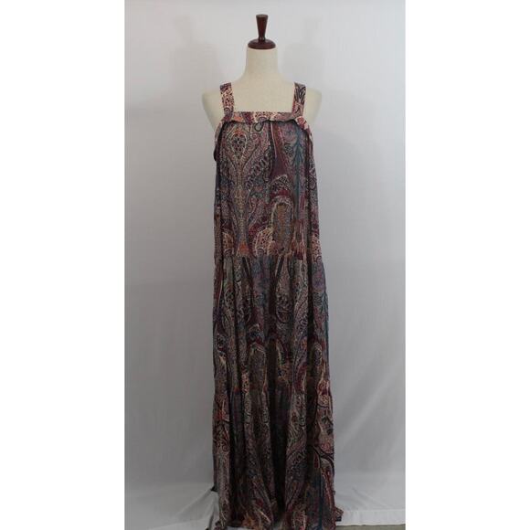 BA&SH Sz 3 L Large 8 Baraka Rose Paisley Maxi Dress - Picture 10 of 12